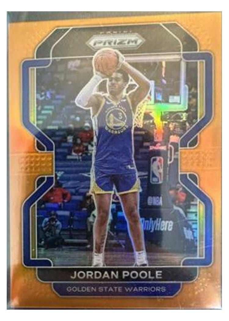 2021-22 Panini Prizm Base Set Jordan Poole #222 card