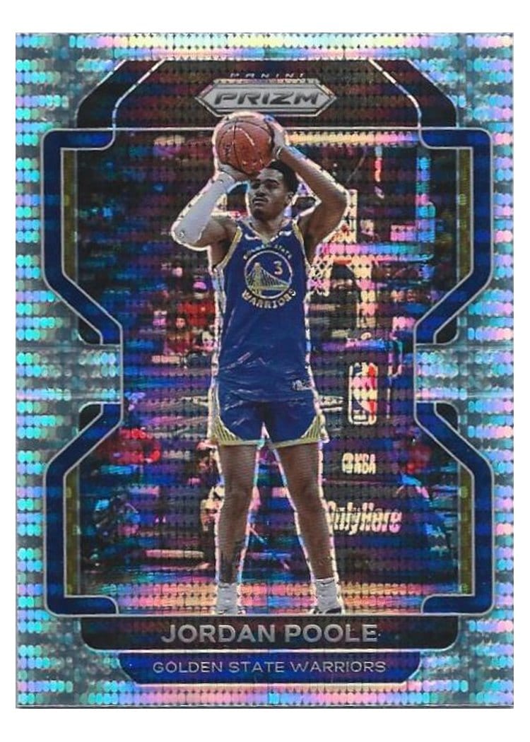 2021-22 Panini Prizm Base Set Jordan Poole #222 card