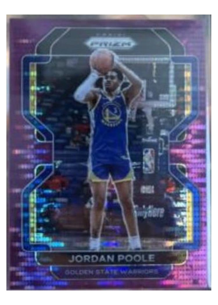 2021-22 Panini Prizm Base Set Jordan Poole #222 card