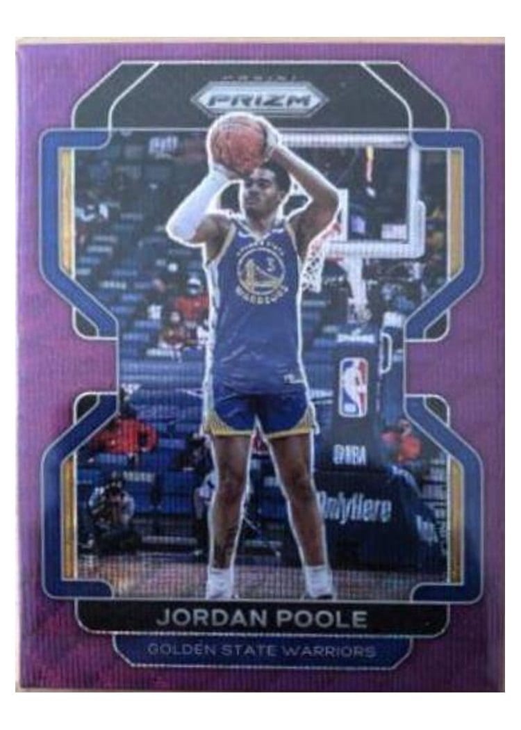 2021-22 Panini Prizm Base Set Jordan Poole #222 card