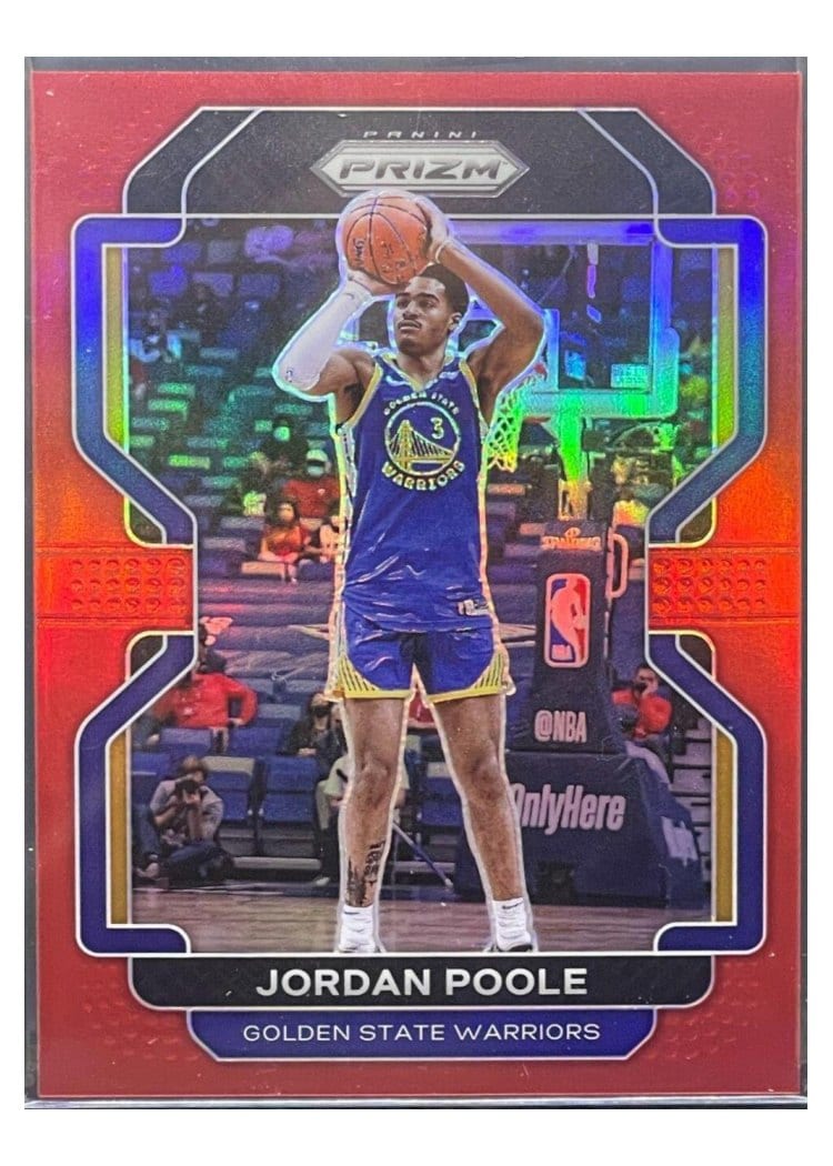 2021-22 Panini Prizm Base Set Jordan Poole #222 card