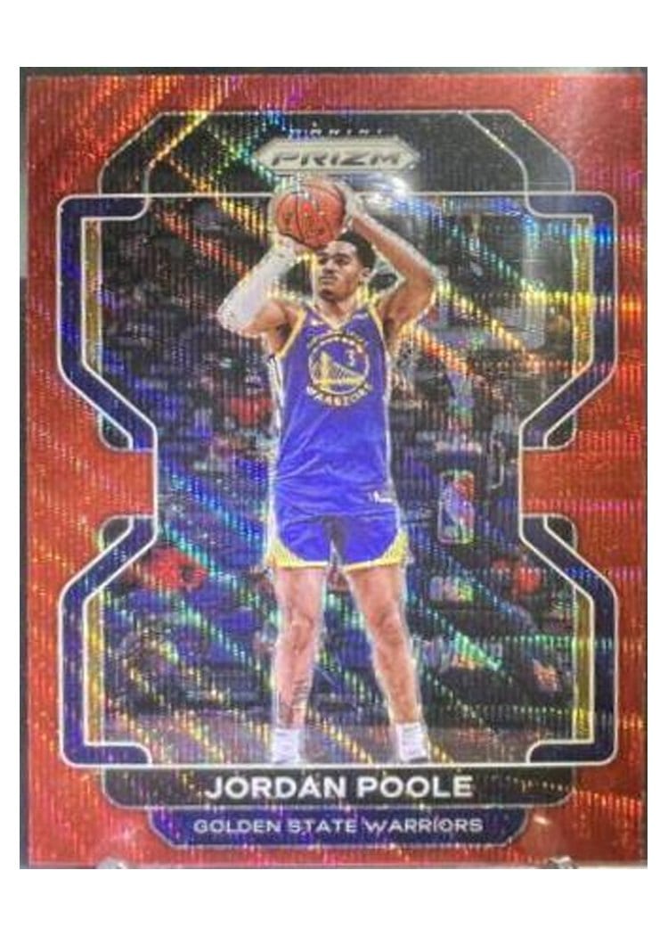 2021-22 Panini Prizm Base Set Jordan Poole #222 card