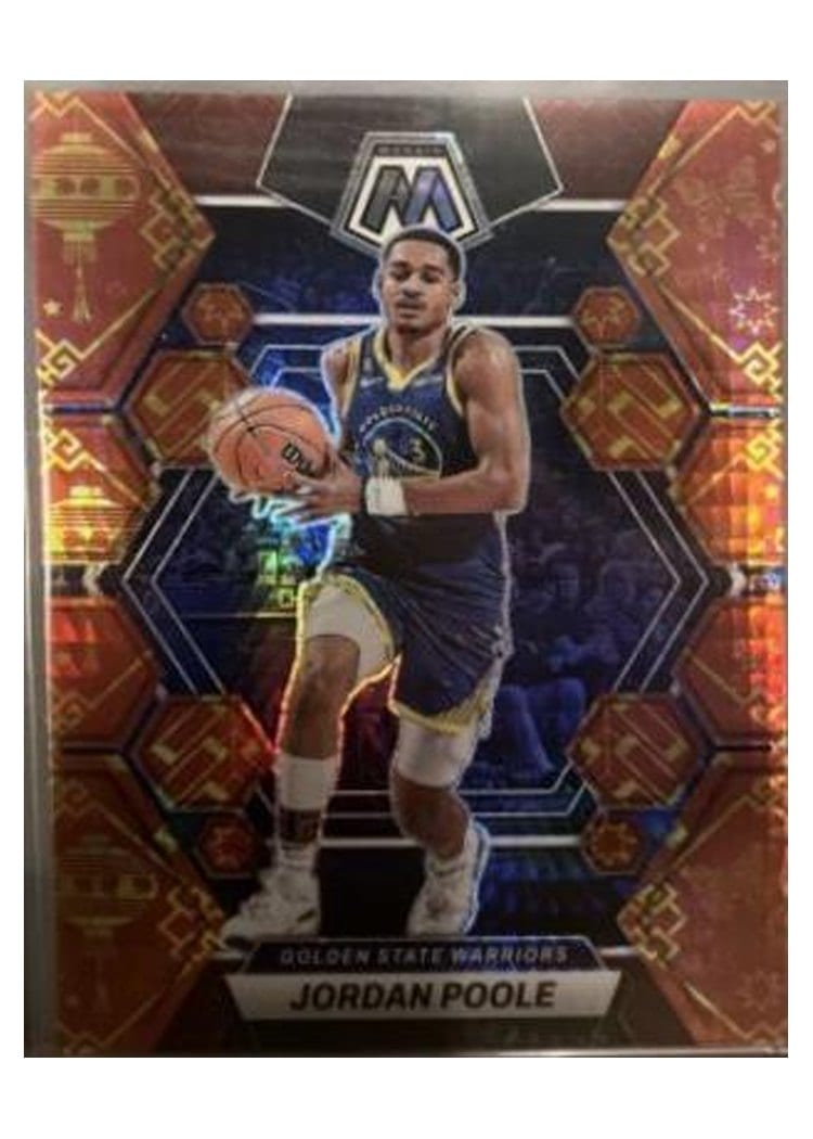2022-23 Panini Mosaic Base Set Jordan Poole #7 card