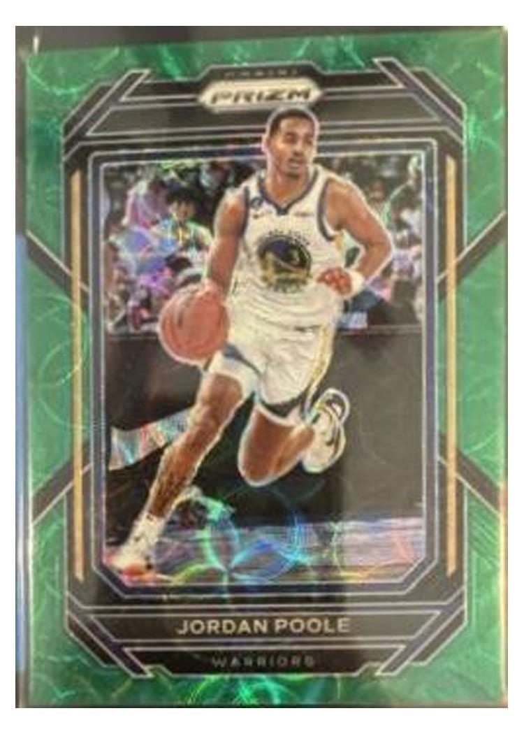 2022-23 Panini Prizm Base Set Jordan Poole #102 card