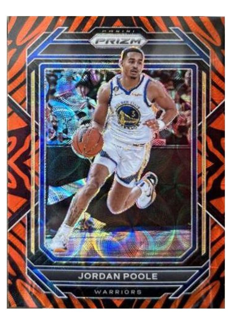 2022-23 Panini Prizm Base Set Jordan Poole #102 card
