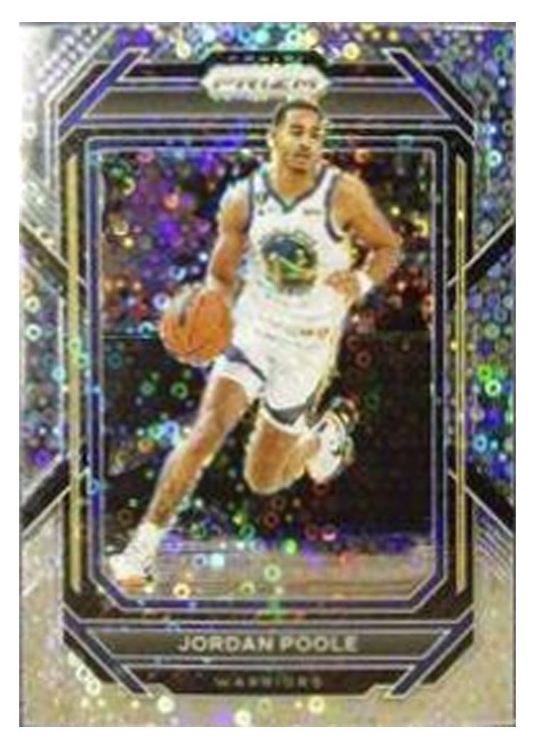 2022-23 Panini Prizm Base Set Jordan Poole #102 card