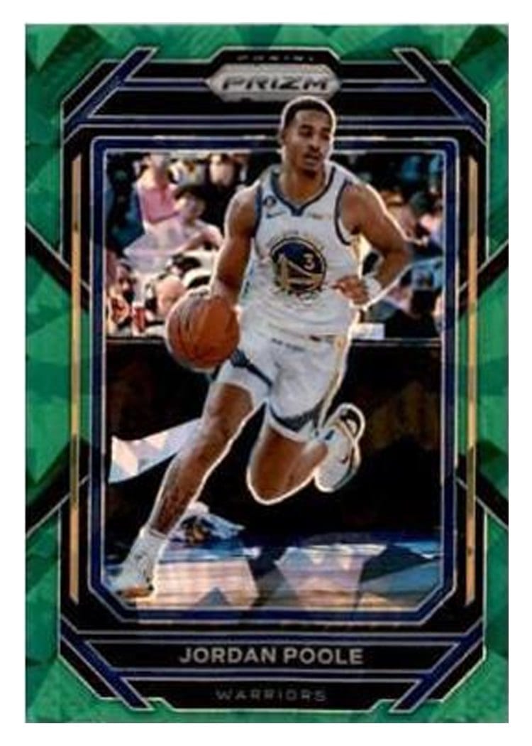 2022-23 Panini Prizm Base Set Jordan Poole #102 card