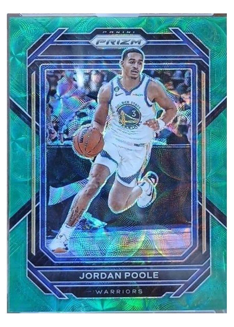 2022-23 Panini Prizm Base Set Jordan Poole #102 card