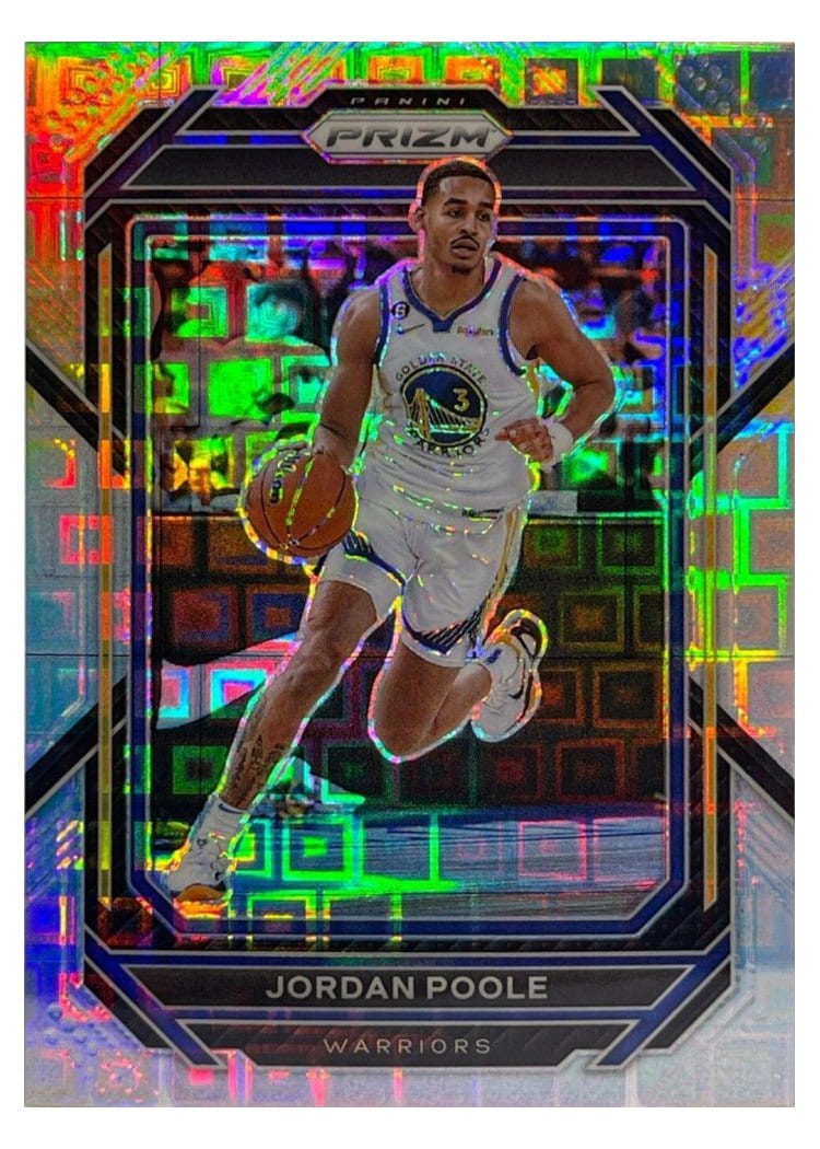 2022-23 Panini Prizm Base Set Jordan Poole #102 card