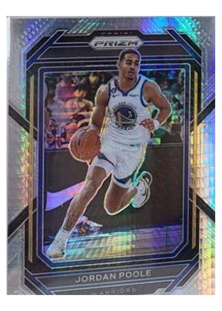 2022-23 Panini Prizm Base Set Jordan Poole #102 card