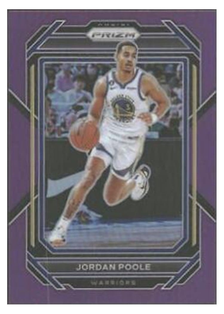 2022-23 Panini Prizm Base Set Jordan Poole #102 card