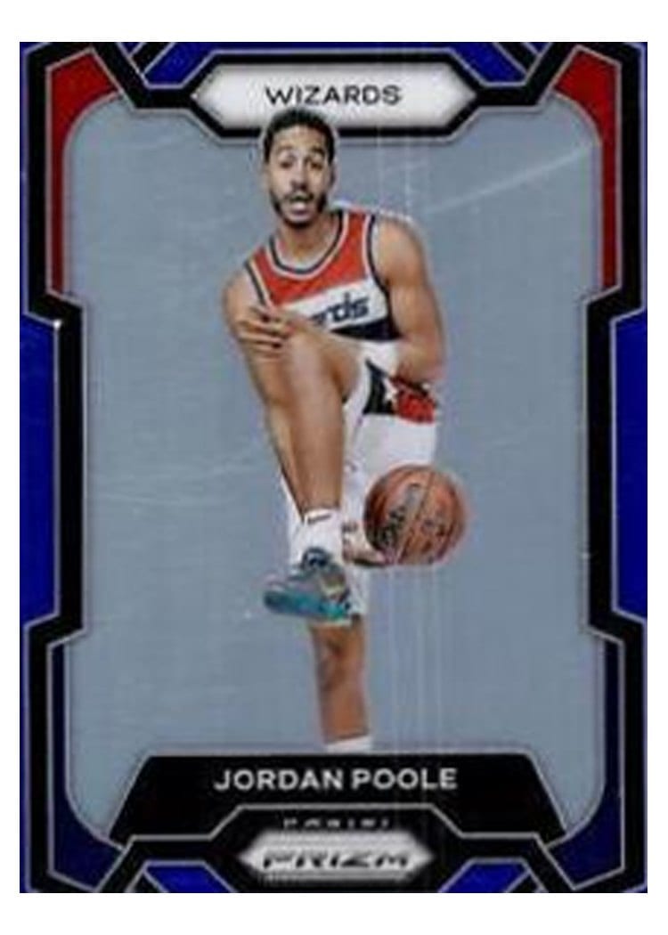 2023-24 Panini Prizm Base Set Jordan Poole #51 card
