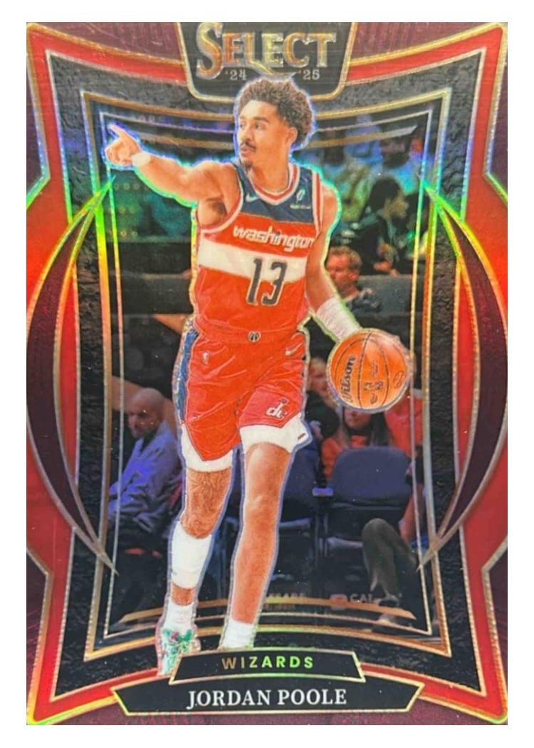 2024-25 Panini Select Base Set Jordan Poole #17 card