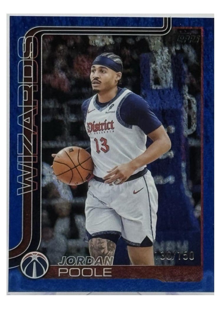 2025-26 Topps Base Set Jordan Poole Holo Blue Foil #94 card