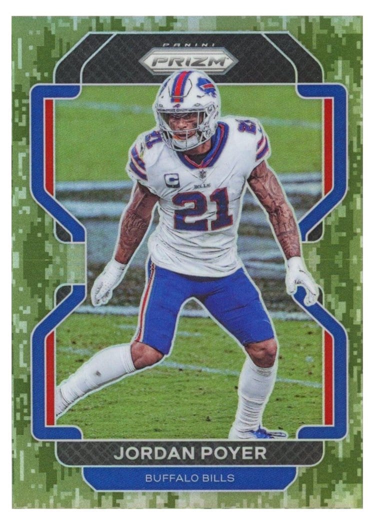 2021 Panini Prizm Base Set Jordan Poyer #122 card