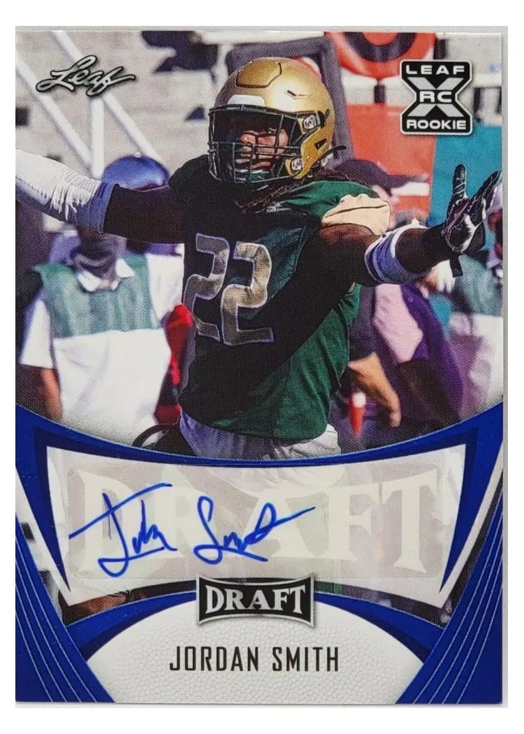 2021 Leaf Draft Autograph Jordan Smith #BA-JS2 card