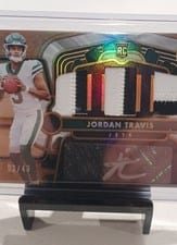 2024 Panini Gold Standard Rookie Jersey Autographs Triple Jordan Travis #6 card