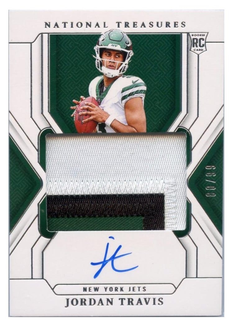 2024 Panini National Treasures Base Set Jordan Travis #160 card