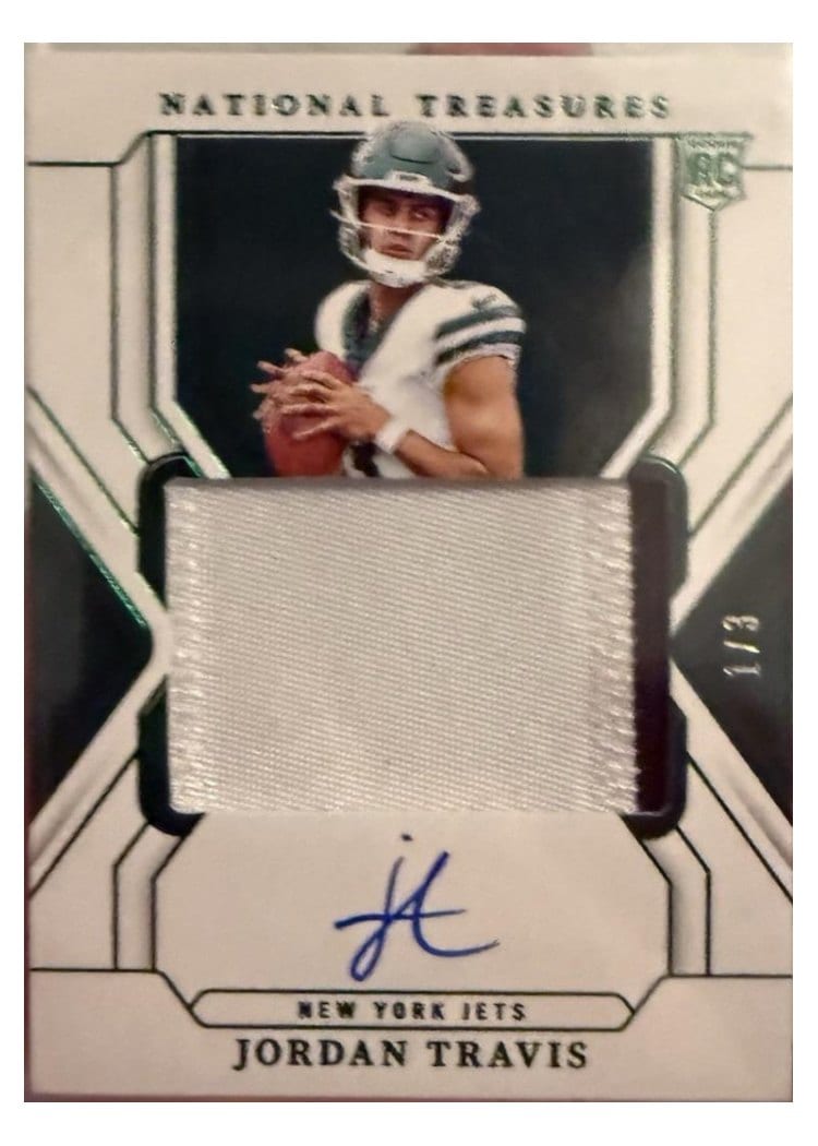 2024 Panini National Treasures Base Set Jordan Travis #160 card
