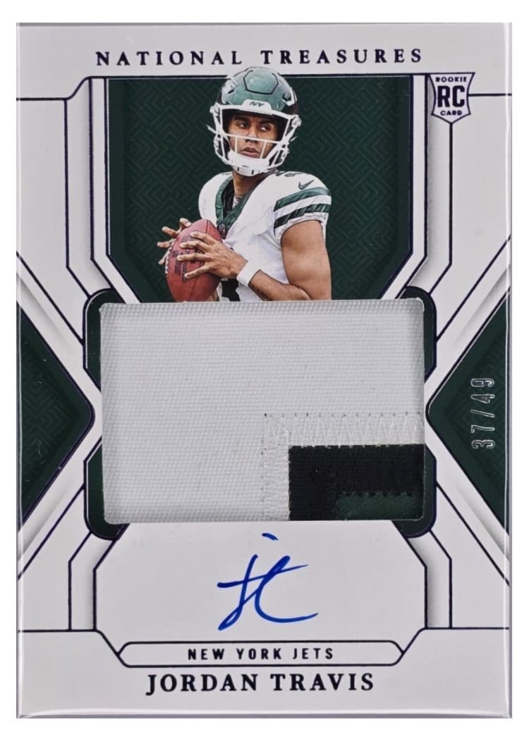 2024 Panini National Treasures Base Set Jordan Travis #160 card