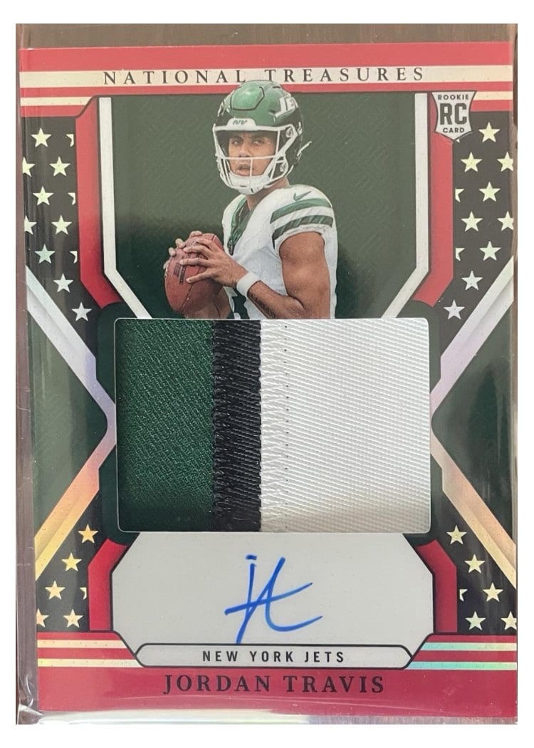 2024 Panini National Treasures Base Set Jordan Travis #160 card