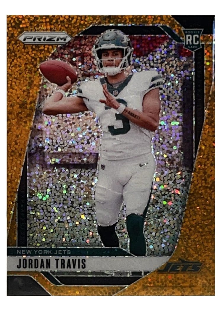 2024 Panini Prizm Base Set Jordan Travis Gold Sparkle #359 card