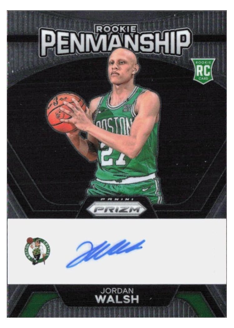 2023-24 Panini Prizm Rookie Penmanship Jordan Walsh #RP-WAL card