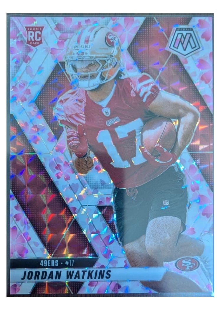 2025 Panini Mosaic Base Set Jordan Watkins Choice Cherry Blossom #359 card