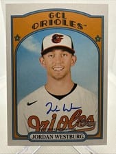 2021 Topps Heritage Minor League Real One Autographs Jordan Westburg #ROA-JWE card