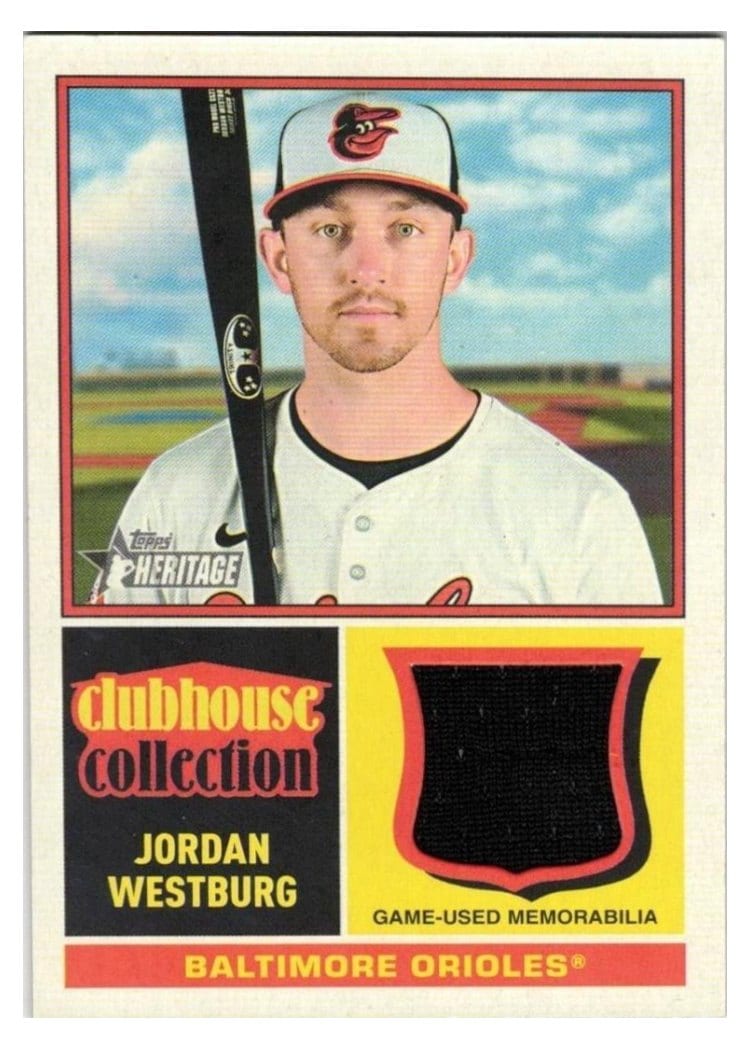 2025 Topps Heritage Clubhouse Collection Relics Jordan Westburg #CCR-JWE card