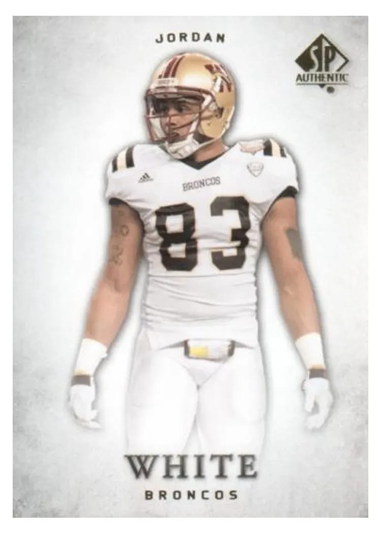 2012 SP Authentic Jordan White #52 card