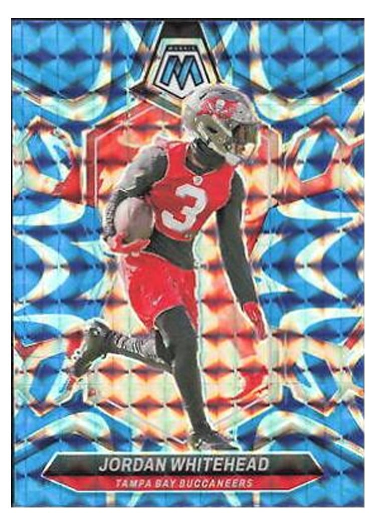 2024 Panini Mosaic Base Set Jordan Whitehead Blue Reactive #210 card