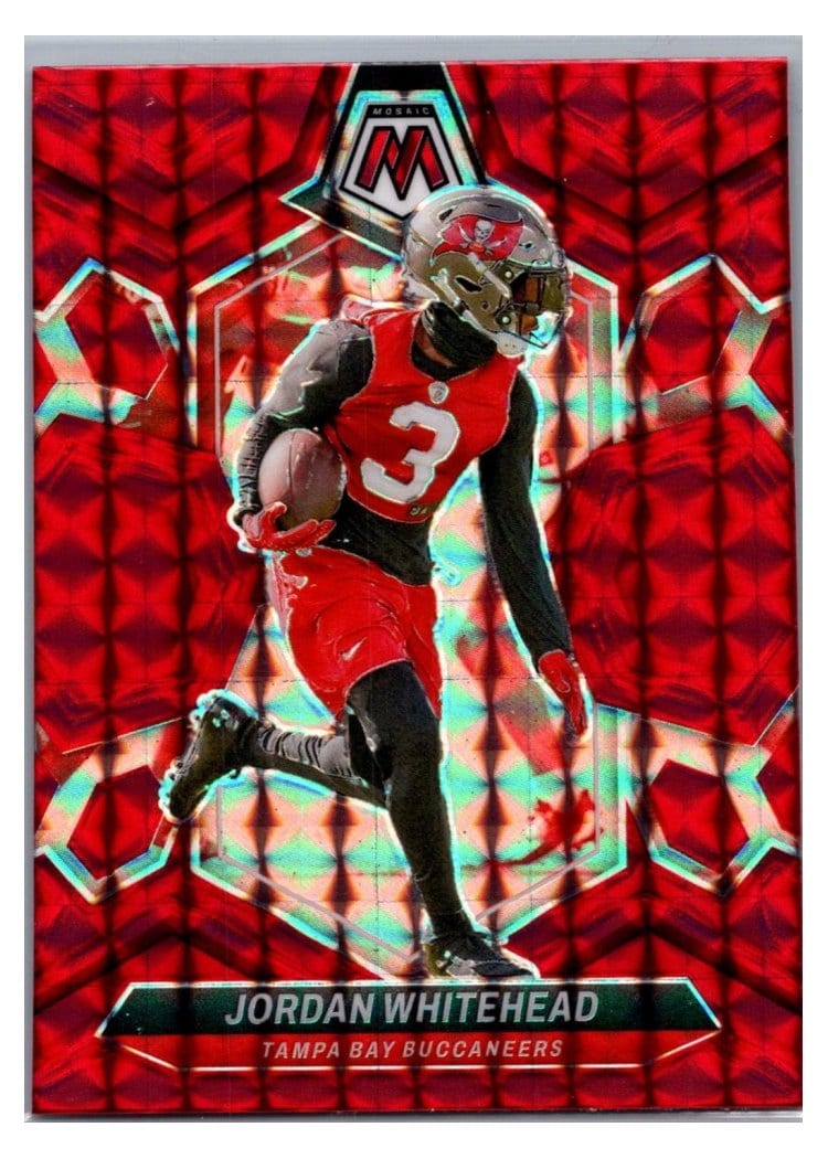 2024 Panini Mosaic Base Set Jordan Whitehead Red #210 card