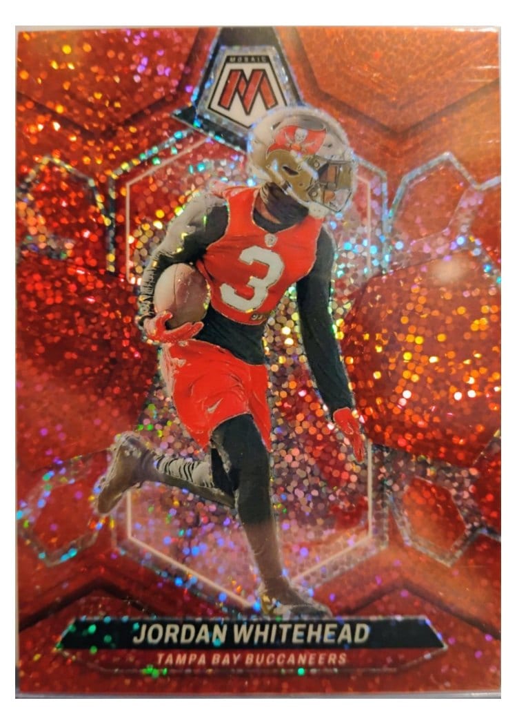 2024 Panini Mosaic Base Set Jordan Whitehead Red Sparkle #210 card