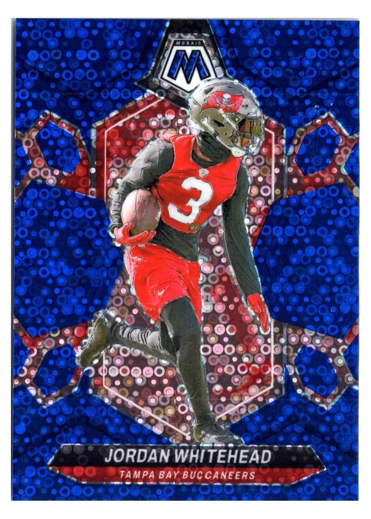 2024 Panini Mosaic Base Set Jordan Whitehead No Huddle Blue #210 card