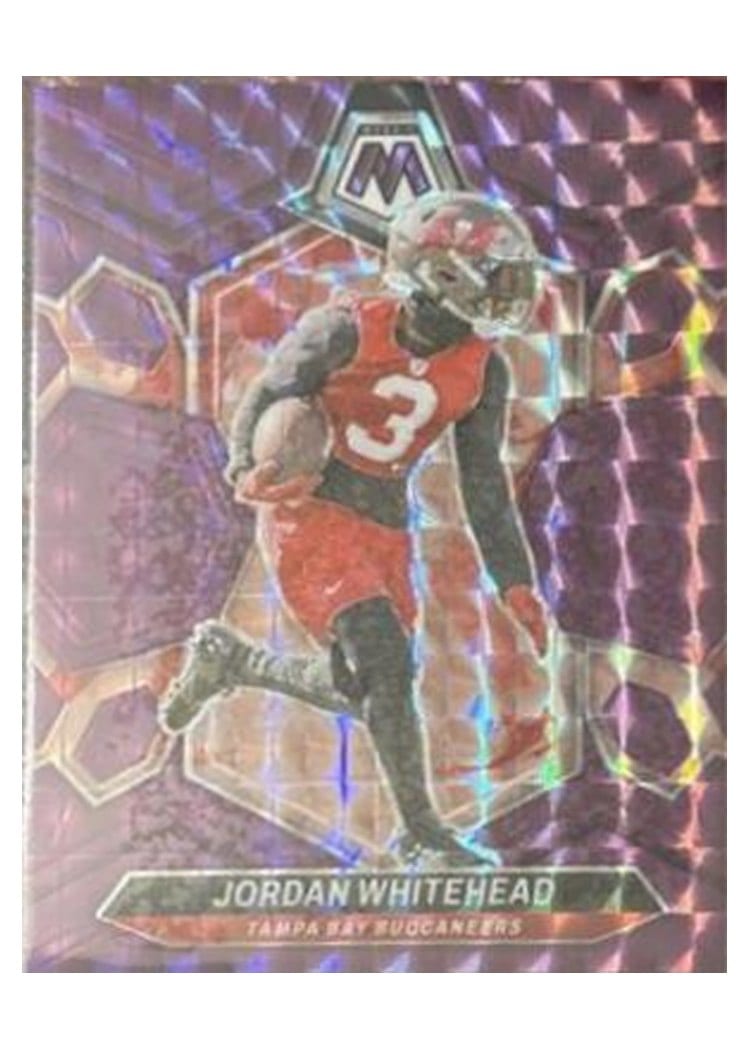 2024 Panini Mosaic Base Set Jordan Whitehead Purple #210 card