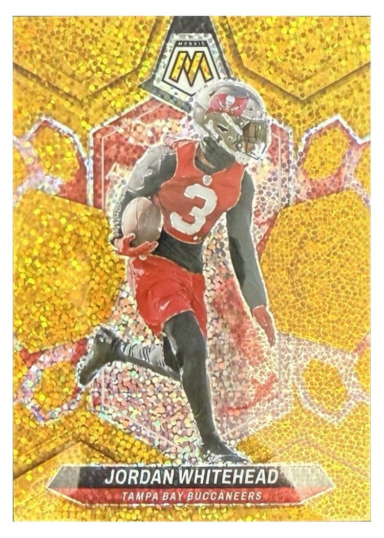 2024 Panini Mosaic Base Set Jordan Whitehead Gold Sparkle #210 card