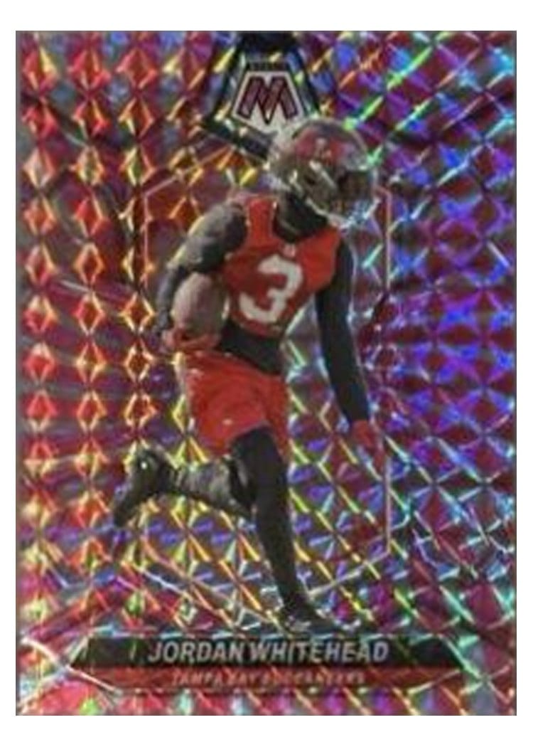 2024 Panini Mosaic Base Set Jordan Whitehead Pink Swirl #210 card