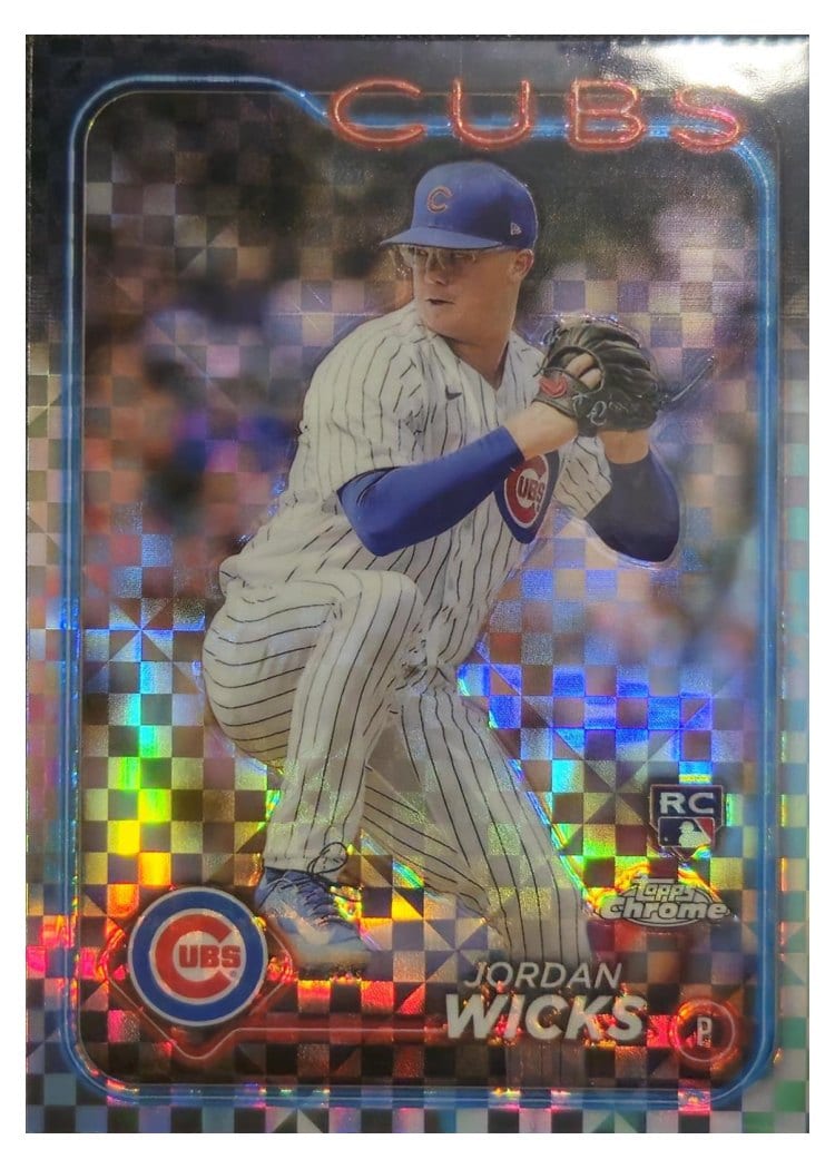 2024 Topps Chrome Base Set Jordan Wicks #67 card
