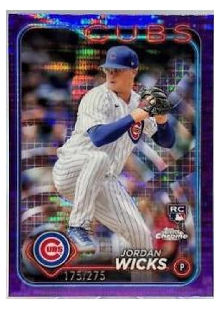 2024 Topps Chrome Base Set Jordan Wicks #67 card