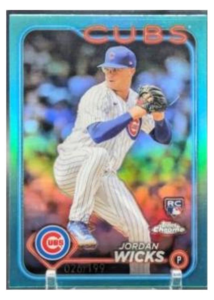 2024 Topps Chrome Base Set Jordan Wicks #67 card