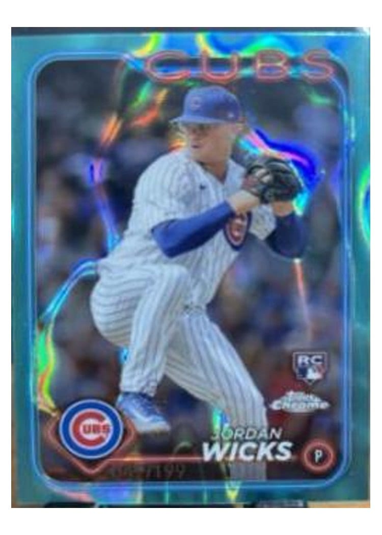 2024 Topps Chrome Base Set Jordan Wicks #67 card
