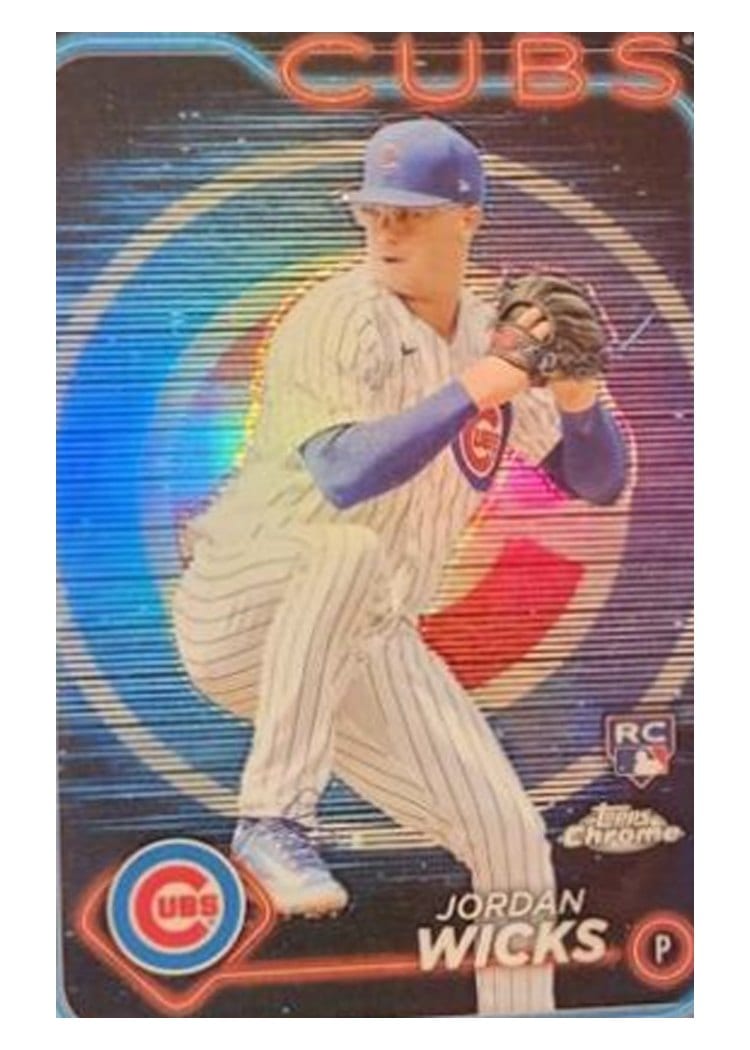 2024 Topps Chrome Base Set Jordan Wicks #67 card