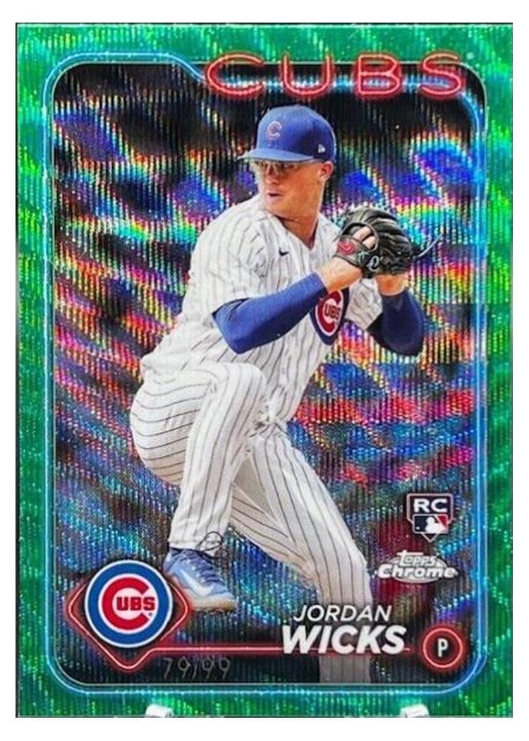 2024 Topps Chrome Base Set Jordan Wicks #67 card