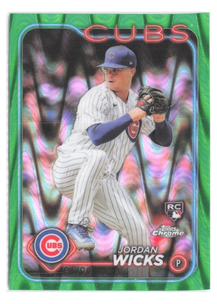 2024 Topps Chrome Base Set Jordan Wicks #67 card