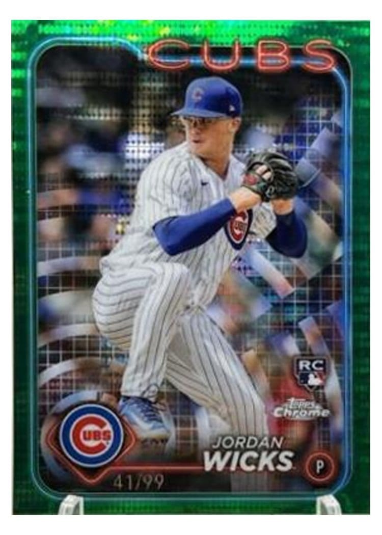 2024 Topps Chrome Base Set Jordan Wicks #67 card
