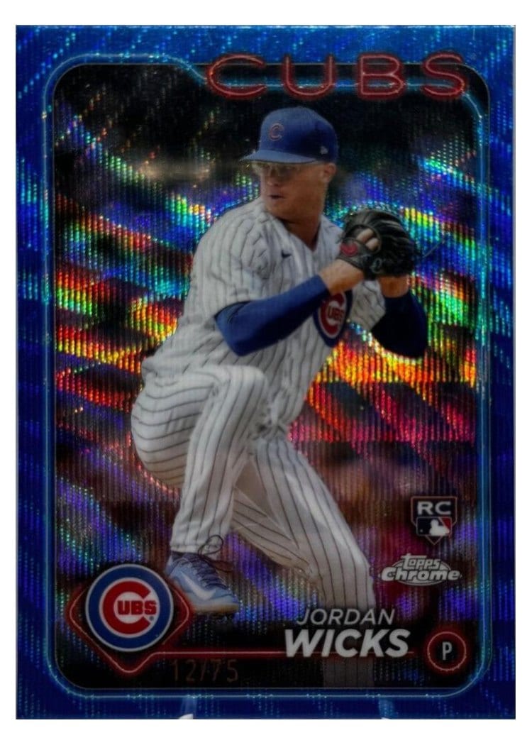 2024 Topps Chrome Base Set Jordan Wicks #67 card