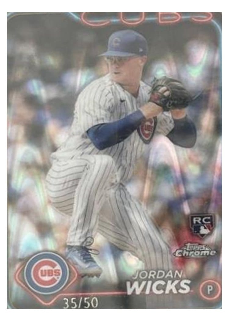 2024 Topps Chrome Base Set Jordan Wicks #67 card