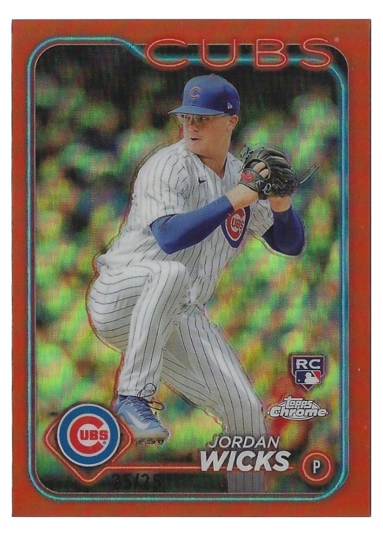 2024 Topps Chrome Base Set Jordan Wicks #67 card