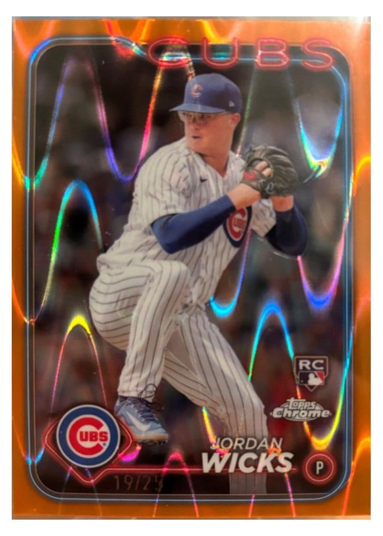2024 Topps Chrome Base Set Jordan Wicks #67 card